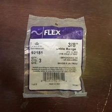 Halex – 3/8 Inch Flexible Metal Conduit (FMC) – 1 Hole Straps 3 - Pack
