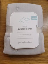 John Lewis Pottery Barn Kids Baby Finley Nursery Quilted Sham Grey RRP £29.50