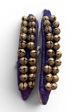 Vintage Tribal Anklet Bells Boho Ethnic Dance Ghungroo Style Padded Pair