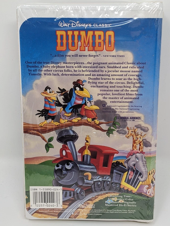 Disney Black Diamond VHS Dumbo Sealed NEU - Bild 2 von 4