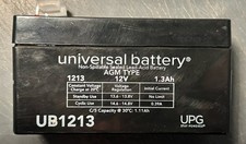 New Universal Power Group UB1213 12V 1.3Ah Sealed Lead Acid Replacement Battery