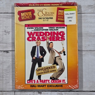 New Line Wedding Crashers DVD Uncorked Edition Fullscreen Sealed