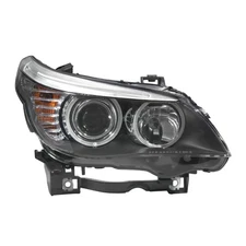 Headlight Headlamp For 2008 2009 2010 BMW 528i Right Halogen Clear Black Housing