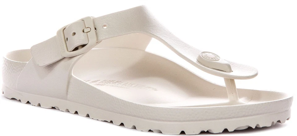 Birkenstock Gizeh EVA Tongs Sandales À Enfiler Femme Blanc EU 36-46 - Photo 1/1