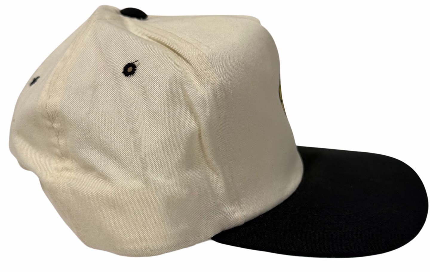 Vintage 1990’s Best Buy Employee Only White & BlackFlat Brim Snapback by Yupoong