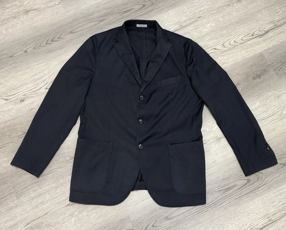 Chaqueta Boglioli Inteligente Informal Negra Tejida Suave 100% Lana K Talla 56 (46 EE. UU.) $1600 Foto 2 de 4