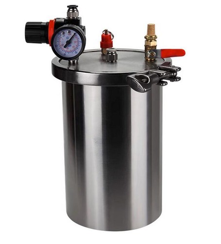 1PCS NEW Stainless steel Dispenser pressure tank Dispensing storage bucket 4L - Picture 9 of 9