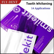 14 pairs Purple Teeth Whitening Strips - Stain Removal Whitening Color Correct