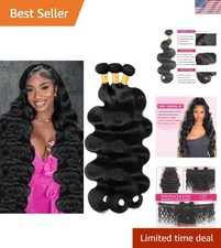 12A Human Hair Bundles Body Wave Bundles Human Hair 18 20 22 Inch 100% Unproc...