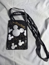Disney Mickey Mouse Lanyard ID Badge Holder Wallet Coin Purse Ticket Key Chain