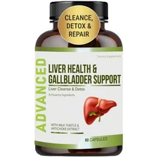 Liver Health Formula and Gallbladder Support-Liver Cleanse Detox & Repair.