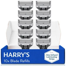Razor Blades for Men - 10 Count - Premium Razor Blade Refill Cartridges
