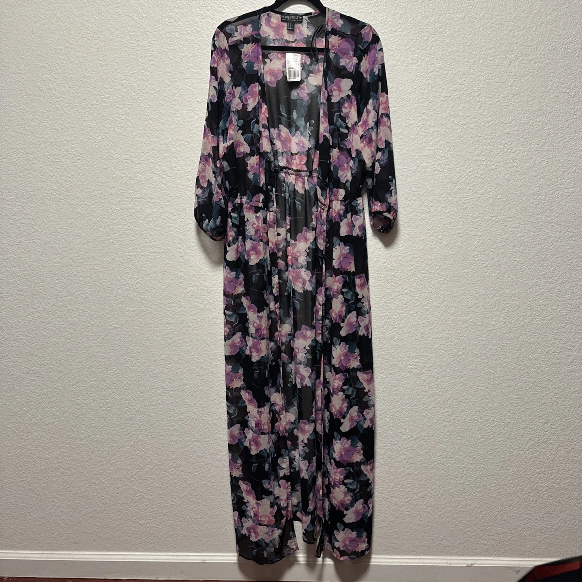 white christmas dresses Chiffon Floral Print Midi Dress main image 1