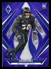 2024 Panini Phoenix Football ADISA ISAAC Purple Fade Prizm RC #152 Rookie