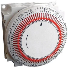 Trumeter Tm1s/3/120Vac/60Hz Electromechanicaltimer, 24Hr, Spdt, Plastic
