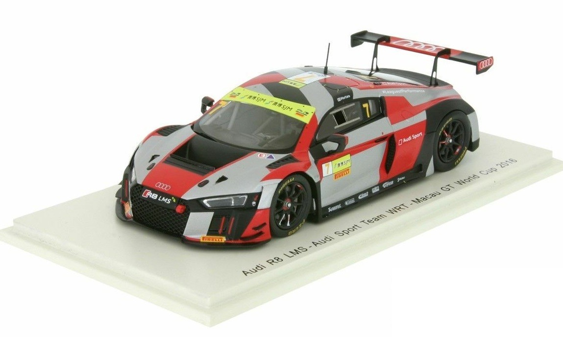 Spark Audi R8 LMS Macau 2016 miniature de collection en résine 1/43