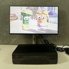 Symphonic SL2820 4 Head VCR Tested Works No Remote