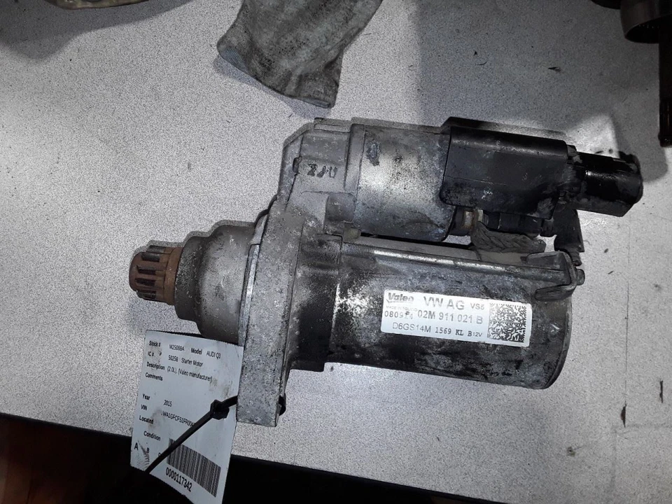 Motor De Arranque Alemania Construido VIN con 1er Dígito Limitado Se Adapta a 11-18 TIGUAN 810507 Foto 2 de 4