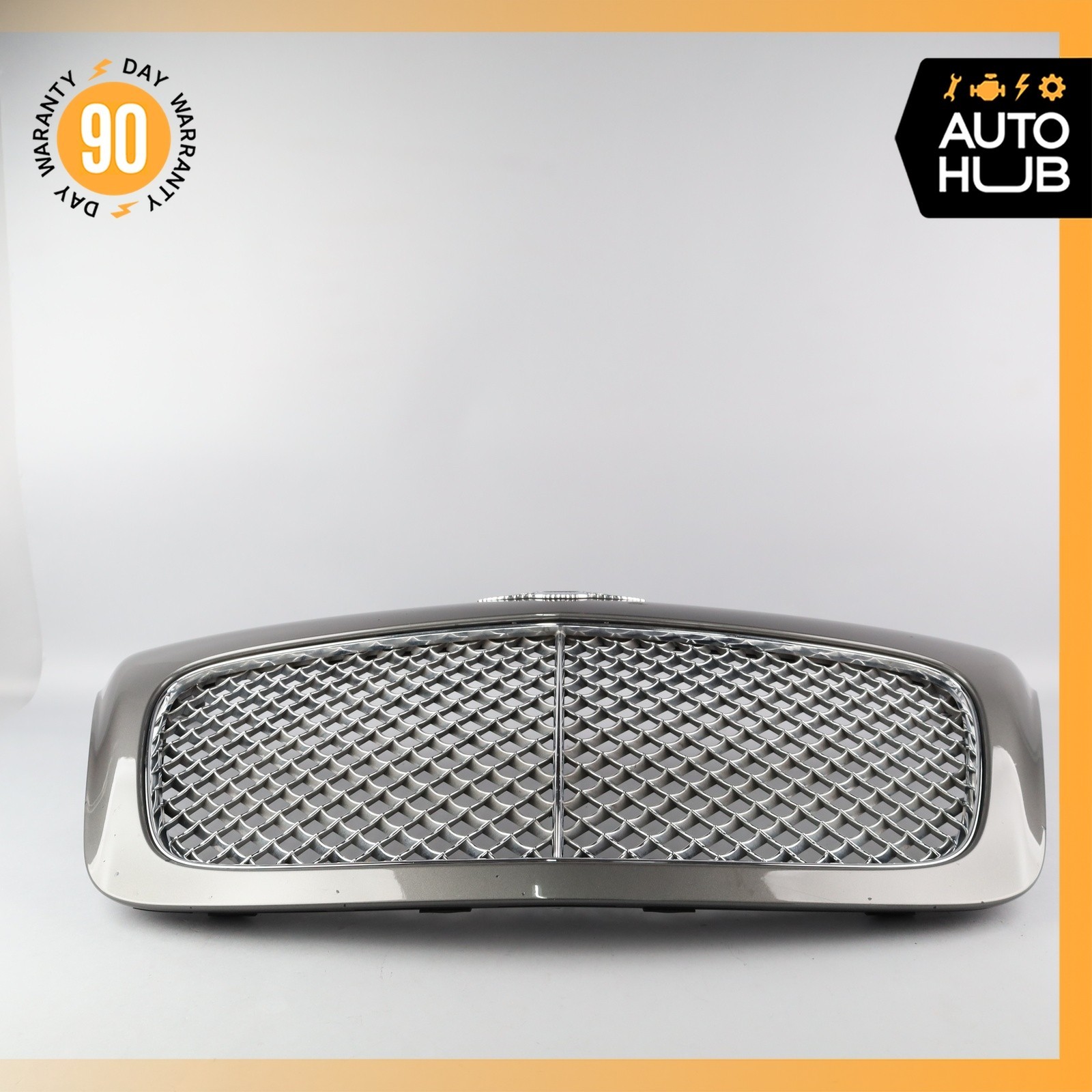 Bentley Continental GTC GT Hood Radiator Grille Grill w/ Brackets Gray OEM 43k