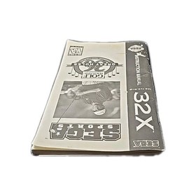 Sega 32X Golf Magazine 36 Great Holes Manual Replacement