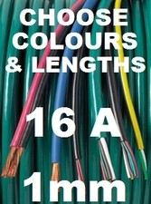 AUTOMOTIVE WIRE VEHICLE CABLE KIT 16 AMP 10 COLOURS 50M