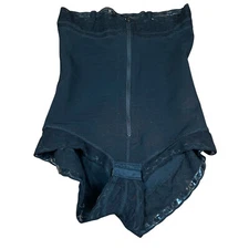 Jackie London 1035 Body Shaper Strapless with Zipper Black Countouring 2XL