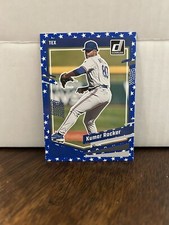2023 Donruss Baseball Base Independence Day #168 Kumar Rocker - Texas Rangers