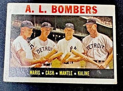 1964 Topps - #331 Roger Maris, Al Kaline, Mickey Mantle