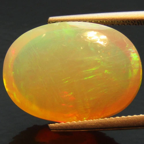 15.35Cts Natural Earth Mined White Ethiopian Opal 20.4x14.7mm Loose Gemstone - Image 3 of 4