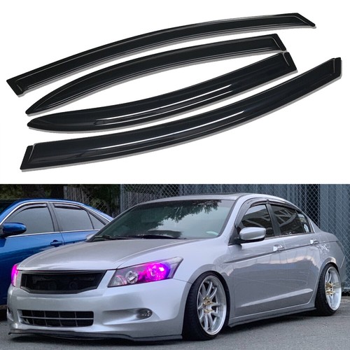 For Honda Accord 20082012 JDM Window Visors Sun Shades Rain Guards