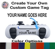 PS5 Controller Decal Handle Sticker PSN ID front label my name username custom