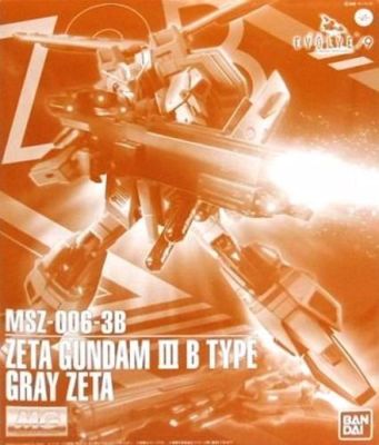 BANDAI MG 1/100 MSZ-006-3B ZETA GUNDAM III B TYPE GRAY ZETA Model