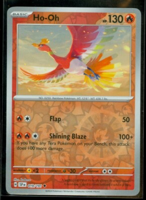 ☆★☆② Pokemon HO-OH 019/191 - Surging Sparks - Rev Holo - - MINT