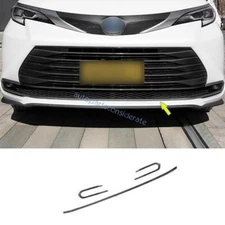 For Toyota Sienna XLE 2021-2025 Carbon Fiber Front Lower Mesh Grille Grill Strip