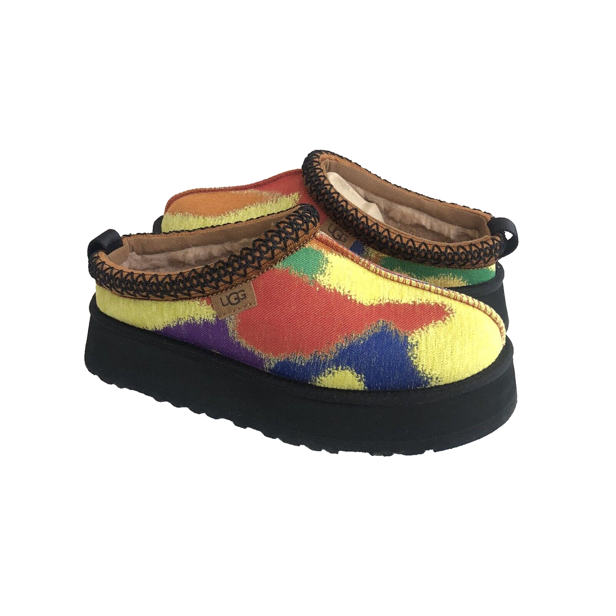 UGG WOMEN TAZZ PRIDEPOP PRIDE SHEARLING SUEDE PLATFORM SHOES UGG WOMEN TAZZ PRIDEPOP PRIDE SHEARLING SUEDE PLATFORM SHOES