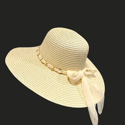 Elegant Cream Sun Hat Universal Thread | Accessories | Elegant Cream Sun Hat With  main image 3