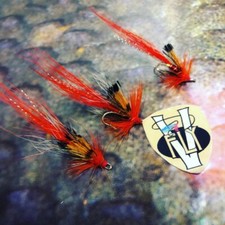 3 V Fly Size 12 Ultimate Ally's Shrimp Double Salmon Flies
