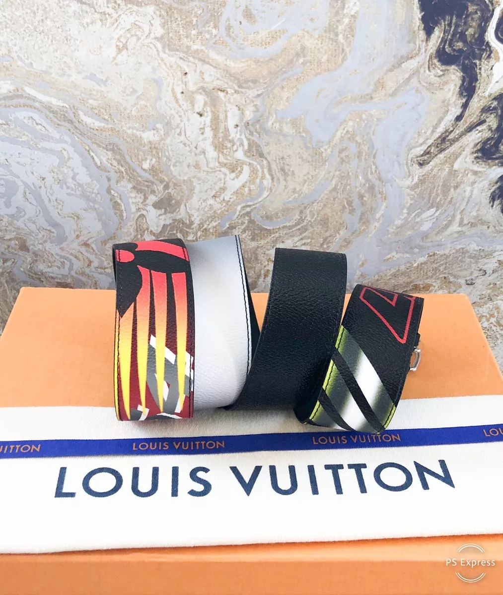 Multicolor Genuine Leather LV men's belts