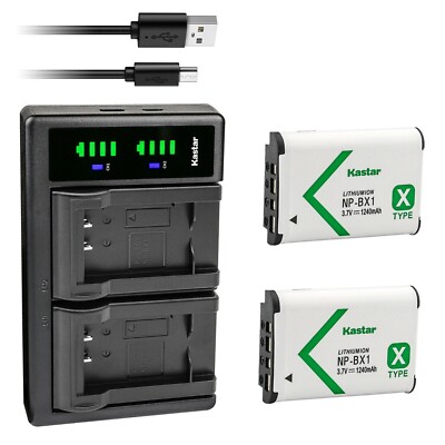 LTD2 Charger & 2 battery for DSC-RX100 VI RX100 VII WX300 WX350 WX500