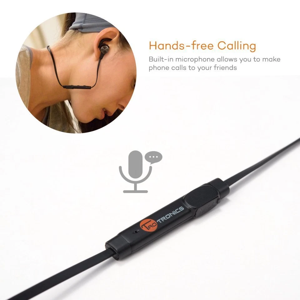 TaoTronics Bluetooth Headphones Wireless 4.1 Magnetic Earbuds Iphone Samsung  - Image 4 of 4