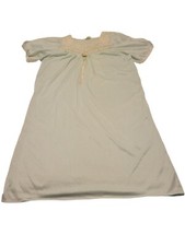 Vintage Beverly West Mint Green Nightgown Lingerie Sleep Dress Lace Trim Small