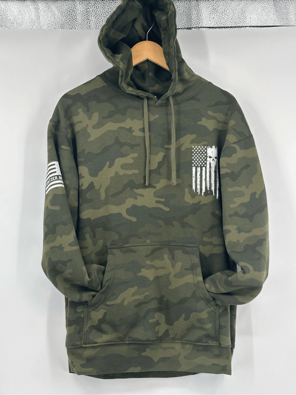 Howitzer green camo American Patriot men’s hoodie siz… Gem