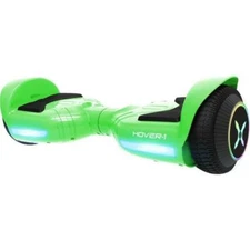 Hover-1 Rocket Self-Balancing - Green - LED Headlights - 7 MPH Max Speed New!