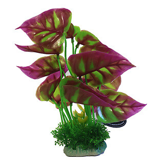 Betta Choice 8 inch Green & Pink Plant Pack of 2 Aquarium Fish Tank Decoration