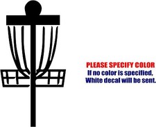 Frisbee Disc Golf Decal Sticker Funny Vinyl Car Window Bumper Truck Laptop 12"