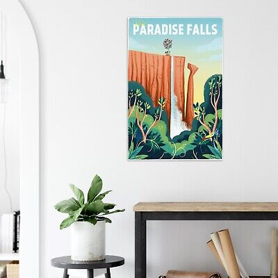 Paradise Falls' Poster, picture, metal print, paint by Kavan