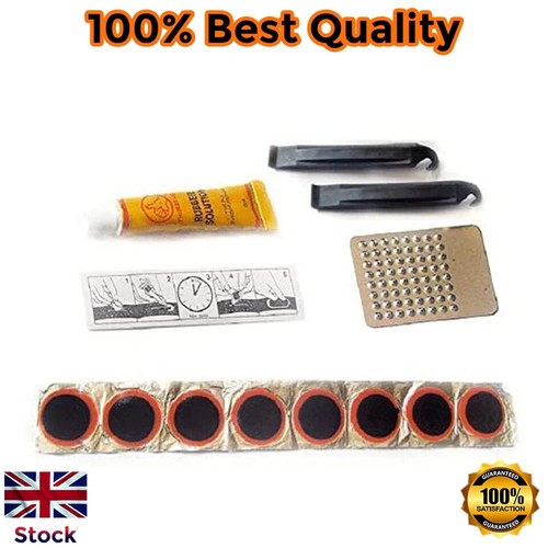14 pieces Bicycle Puncture Repair Kit Cycle Inner Tube Portable Patch Glue Kit - Picture 19 of 24