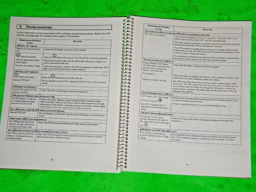 UPS User Manual APC Smart-UPS 2U 750-1000-1500VA used - Picture 8 of 10