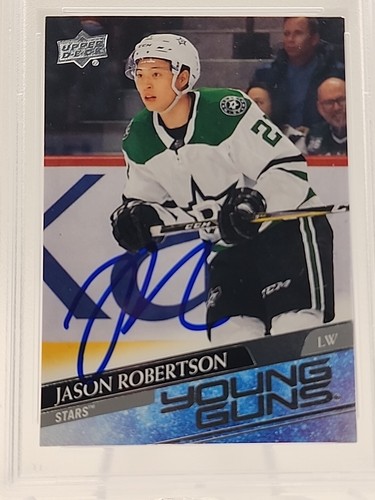 2020-21 Upper Deck Jason Robertson Autographed Hand Signed Young Guns #235 - PSA - Picture 2 of 15