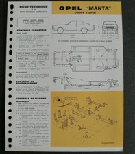 Revue technique Opel MANTA